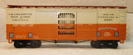 South Carolina Railway 1905 era produce car. By Modern Rails Decals 2025.