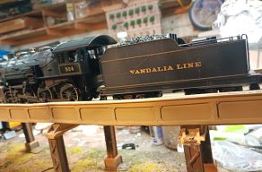 Harry Keike- Custom Painter's Vandalia Lines locomotive.